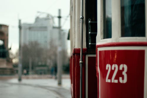 Close-up Photo of a Tram