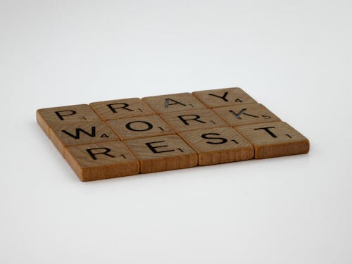 Free Wooden Scrabble Tiles Stock Photo
