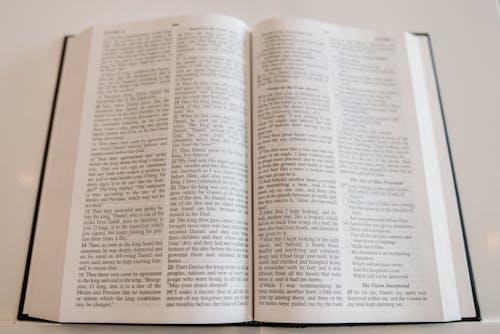 Close-Up Shot of a Bible