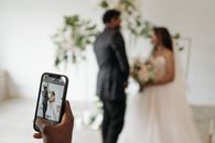 Taking Photo of Married Couple