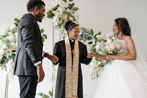 Foto d'estoc gratuïta de afroamericans, amor, boda
