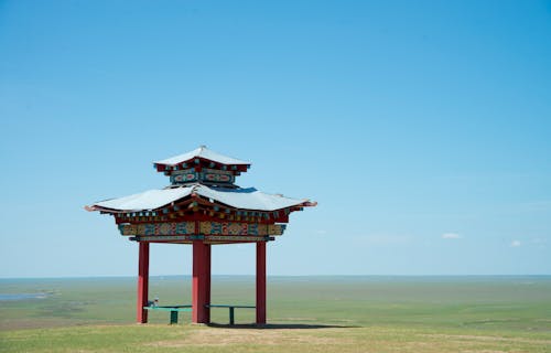 Buddhist Pavilion in Kalmykia, Russia 