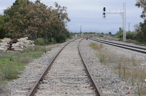 Free stock photo of train track Stock Photo