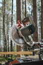 A Mounted Circular Saw