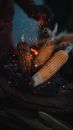 Corn Roasting on Charcoal