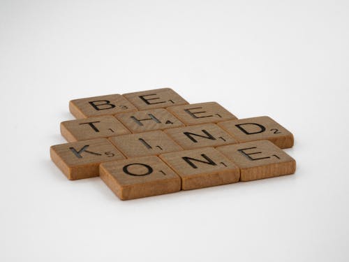 Laid Out Scrabble Tiles