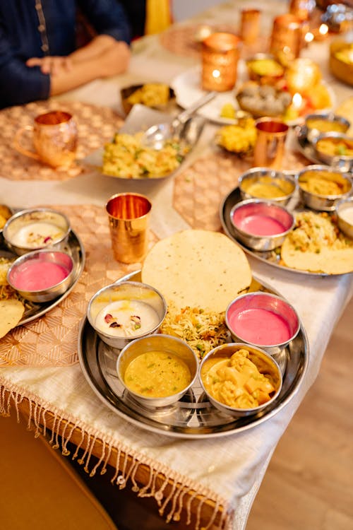 Plates of Food on the Table