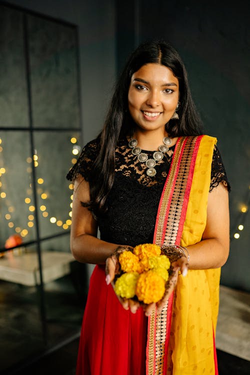 Beautiful Woman in Traditional Dress