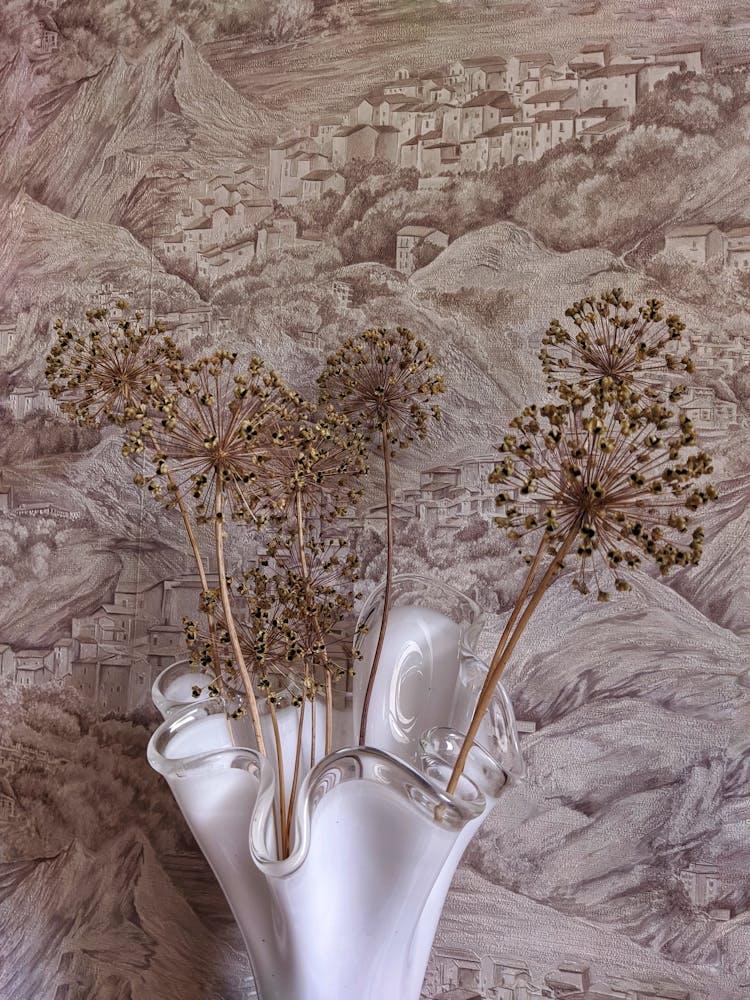 Dried Flowers In A Vase 