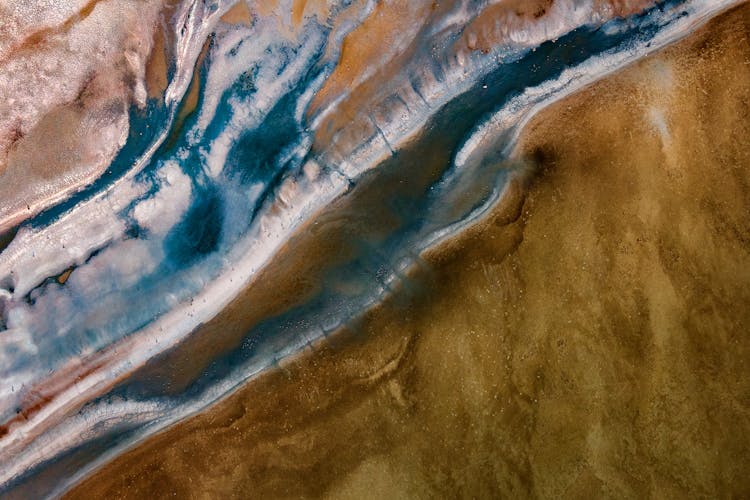 Aerial View Of An Arid Land