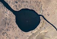 Aerial Footage of a Thermal Spring