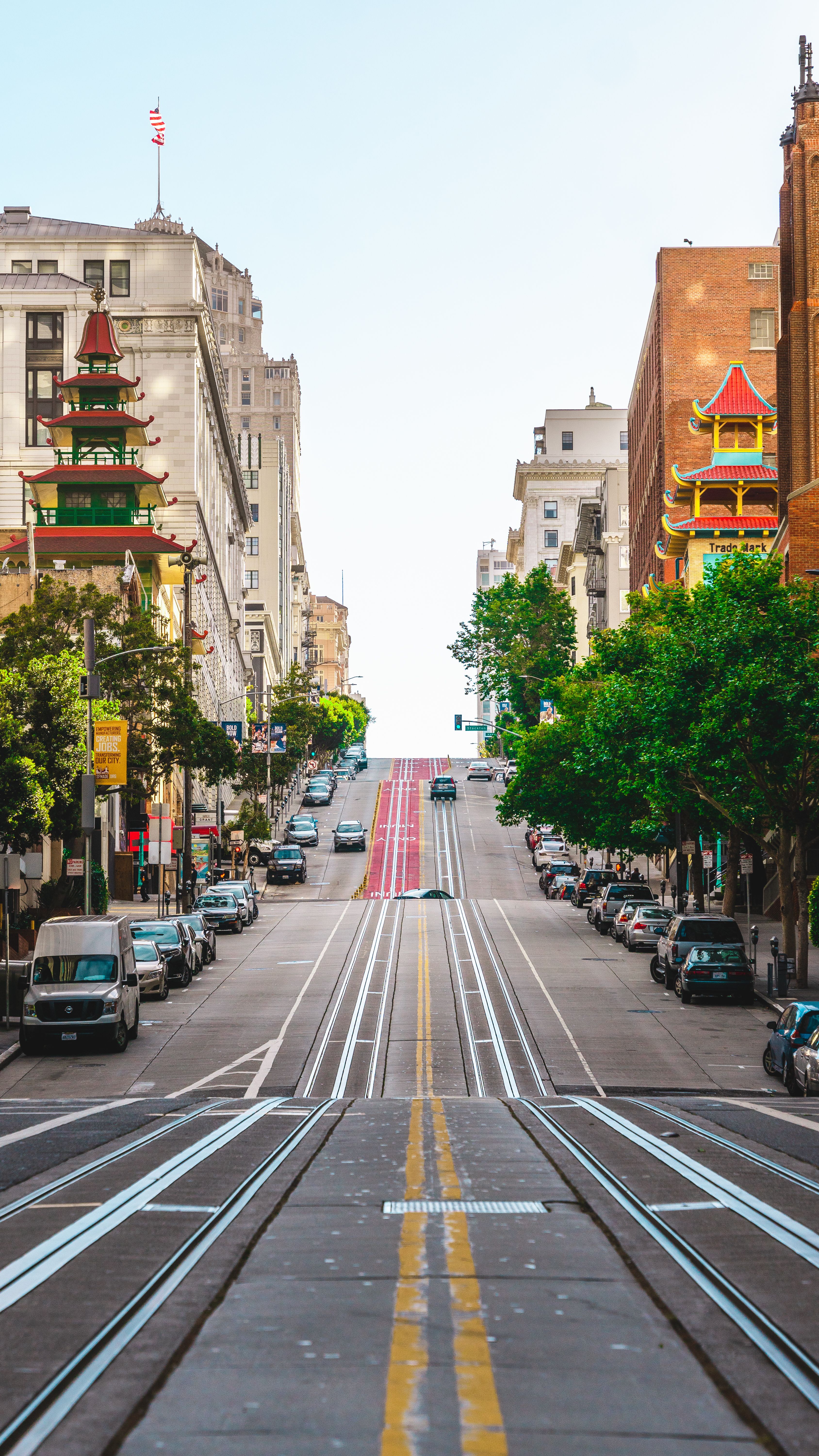 Parked Cars on the Side of the Road · Free Stock Photo