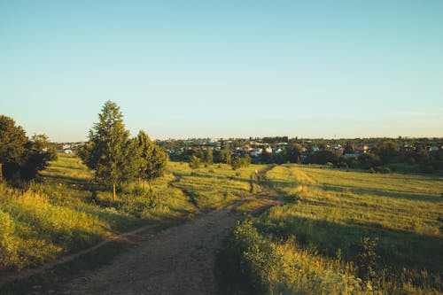 Immagine gratuita di campagna, campo, cielo azzurro