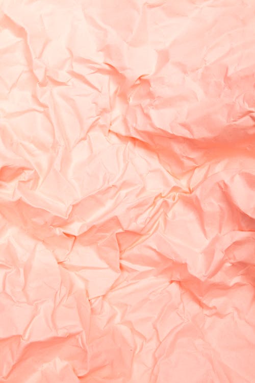 Crumpled Blank Peach Paper