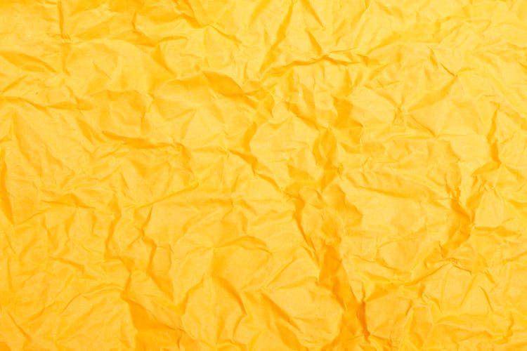 Crinkled Yellow Paper