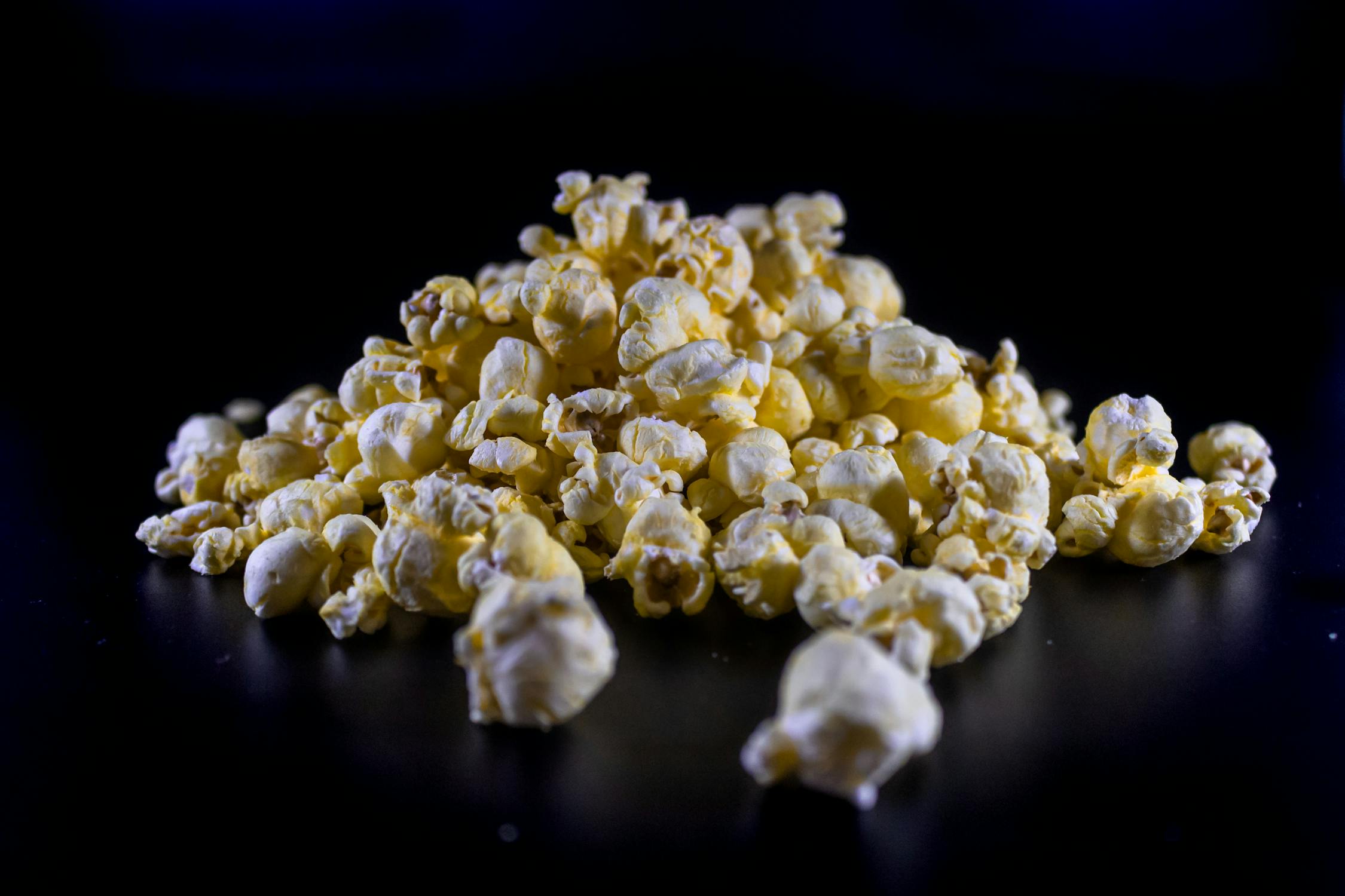 Close Up Shot of Popcorns