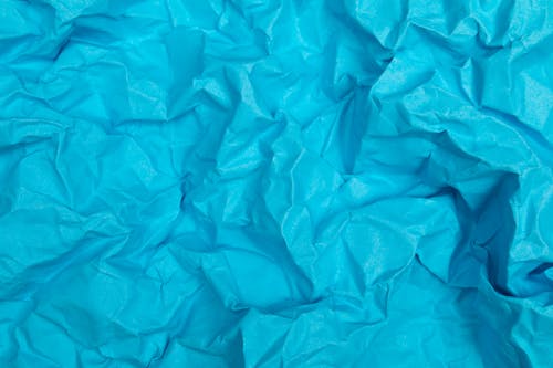 Crinkled Light Blue Paper