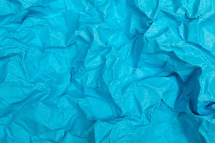 Crinkled Light Blue Paper