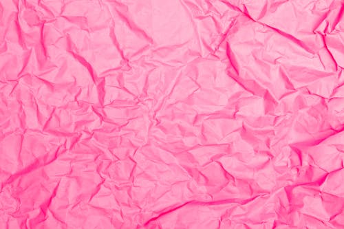 Free Close-up Photo of Crinkled Pink Paper Stock Photo