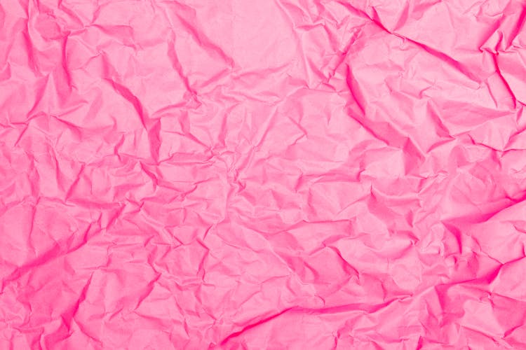 Close-up Photo Of Crinkled Pink Paper