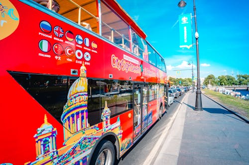 Double Decker Bus on the Road