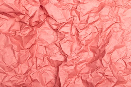 Close-up Photo of Crinkled Pink Paper