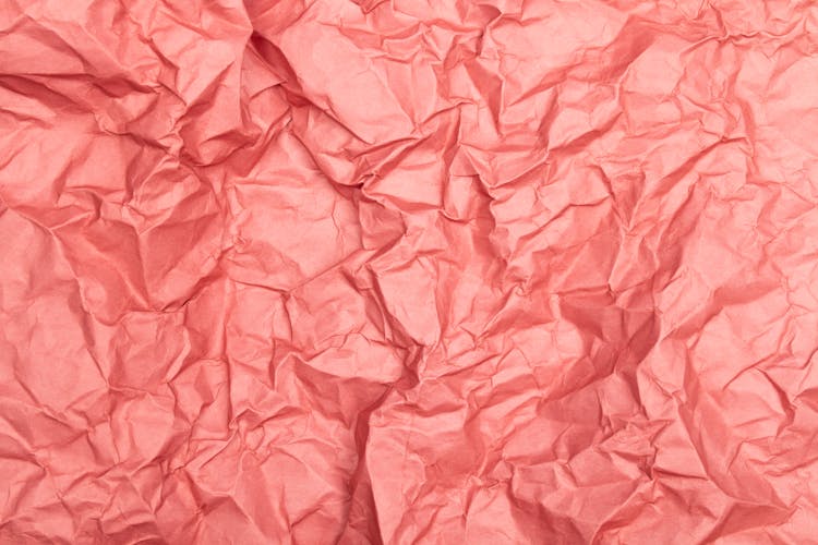 Close-up Photo Of Crinkled Pink Paper