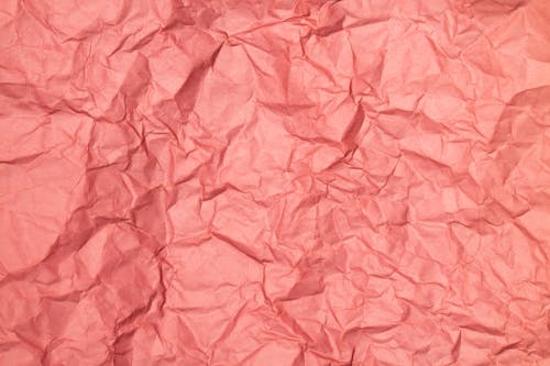 Close-up Photo of Crinkled Pink Paper