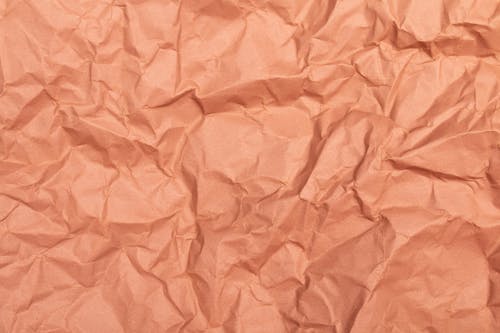Free Crumpled Blank Orange Paper Stock Photo