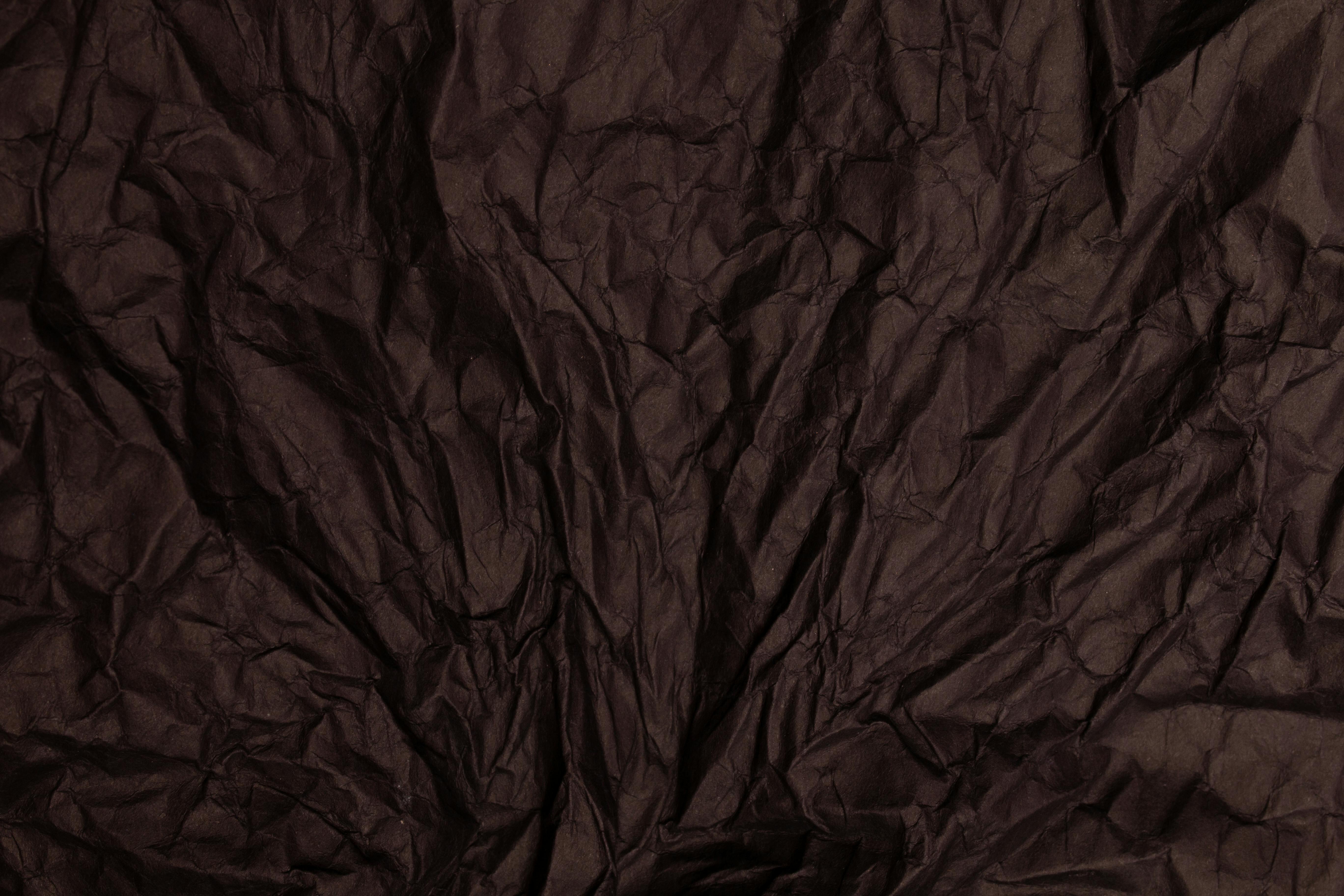 Crumpled Brown Paper Texture Picture, Free Photograph