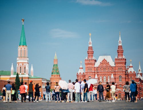 Crowd of People at the Red Square