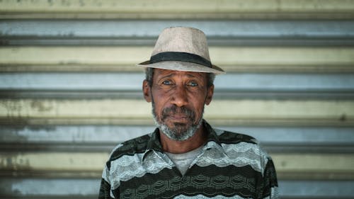 Man Wearing Fedora Hat