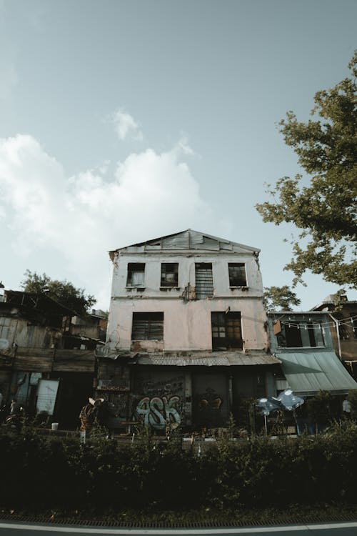 Foto d'estoc gratuïta de arbres, casa, cases