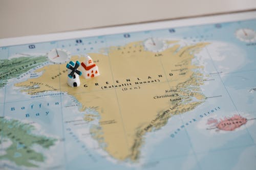 Ilmainen kuvapankkikuva tunnisteilla grönlanti, kartta, lähikuva