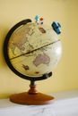 Black and Brown Desk Globe