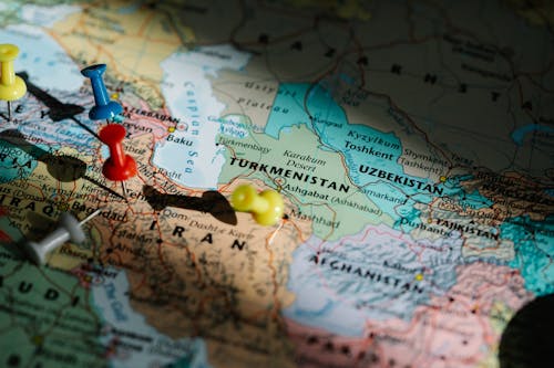 Gratis arkivbilde med geografi, iran, kartografi