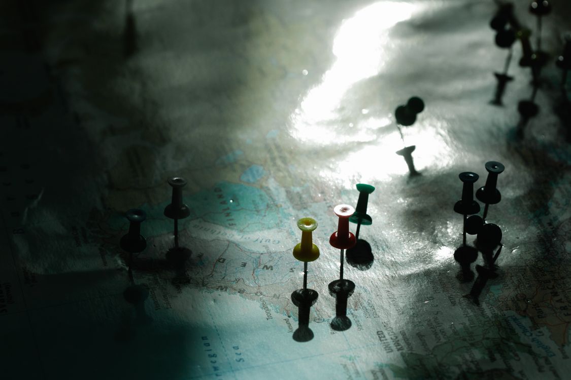 Map Pin Photo Pins on Map · Free Stock Photo