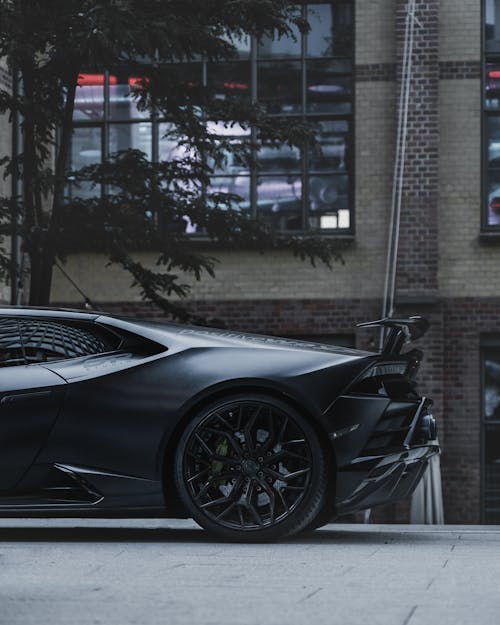 Photo of Matte Black Lamborghini