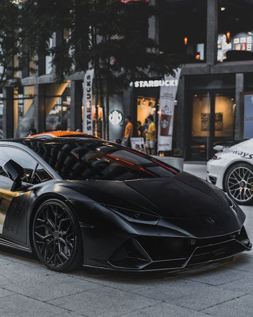 Photo of Matte Black Lamborghini