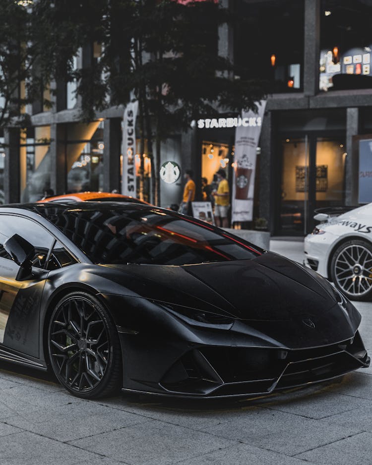 Photo Of Matte Black Lamborghini