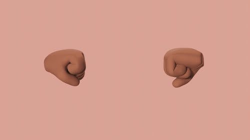 3D Emoji Render of Two Fists 
