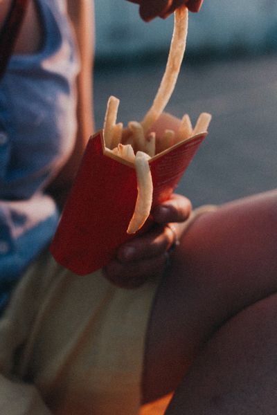 Frites maison tout juste sorties