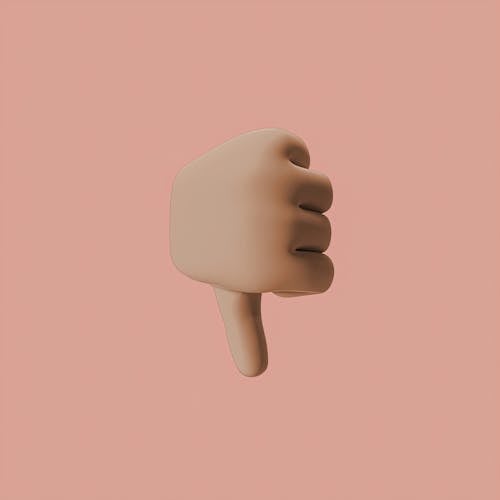 An Animation of a Hand Doing Thumbs Down 