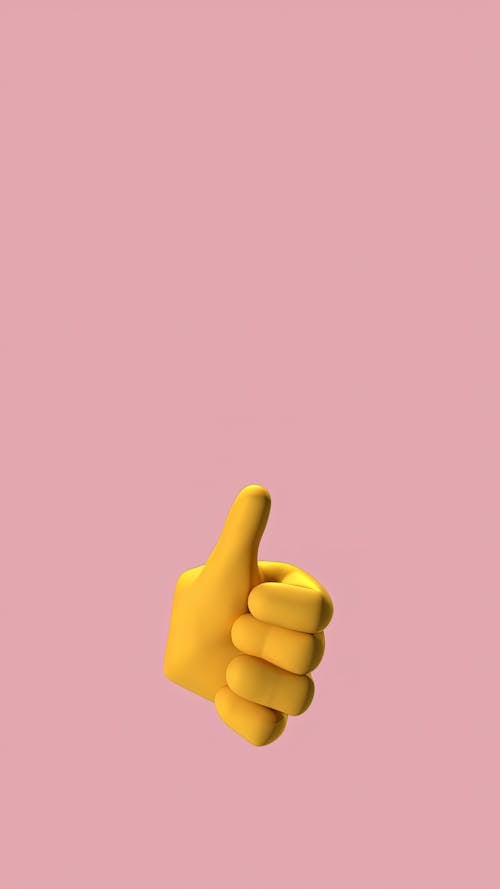 Illustration of a Hand Doing Thumbs Up Sign