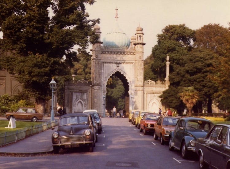 Old Photograph Of The North Gate At The Royal Pavilion, Brighton, East Sussex, England