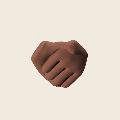 3D Emoji Render of a Handshake