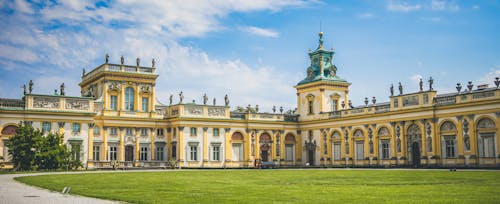 Museum of King Jan III's Palace at Wilanow Under Blue Sky