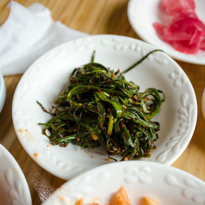 Korean Anchovy and Seaweed Manakish