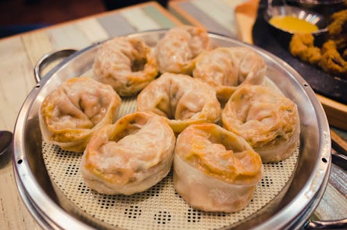 Close-up Photo of Dumplings