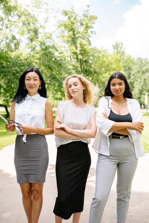 Free A Businesswomen Standing Together Stock Photo